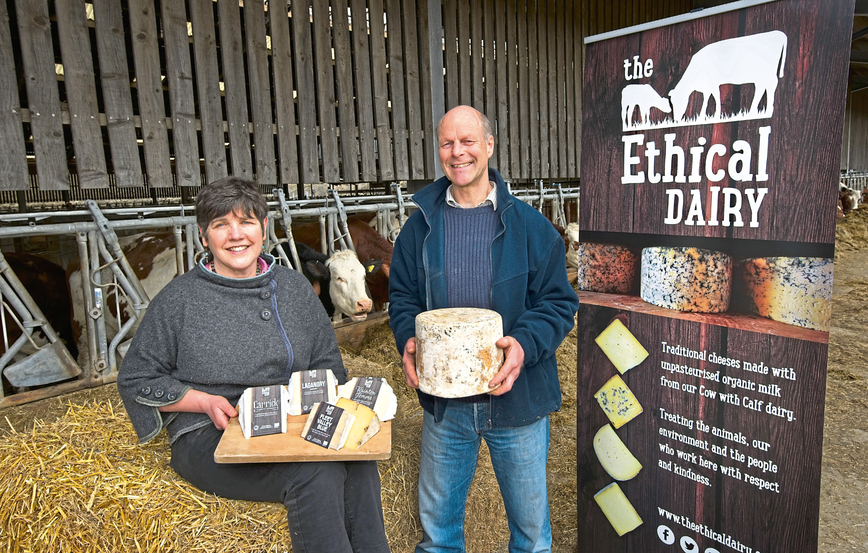Wilma and David Finlay from The Ethical Dairy.