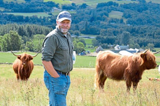 NFU Scotland vice-president Martin Kennedy at his Lurgan Farm, near Aberfeldy.