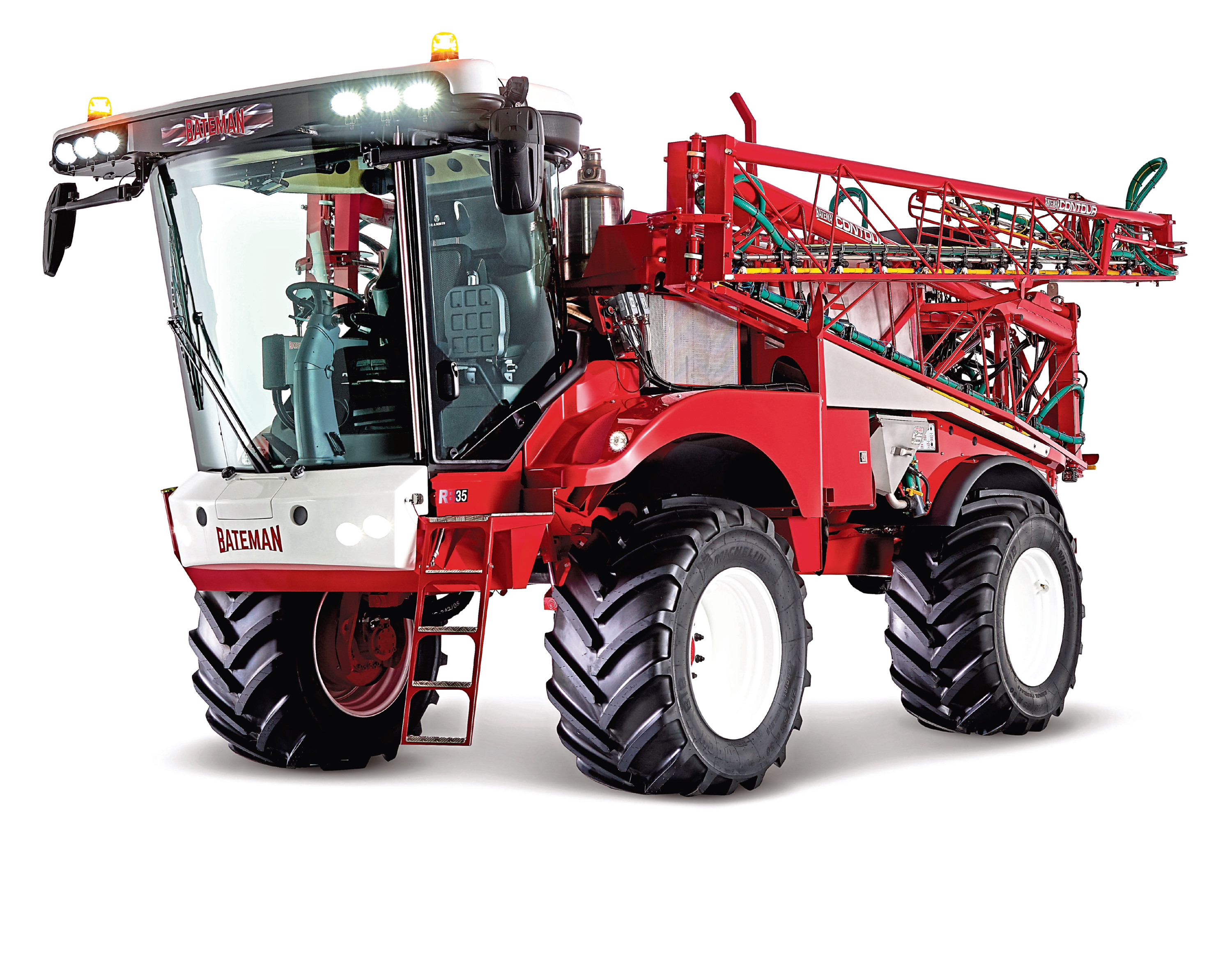 A pulse width frequency modulation spraying system is a new option for the latest Bateman self-propelled sprayers, including this range-topping 5100-litre (1350gal) RB35.