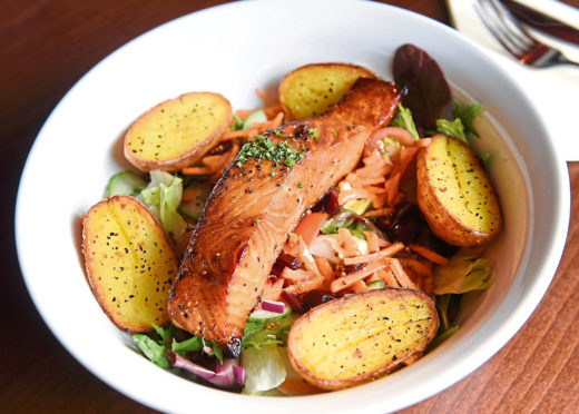 Whisky Salmon Salad. Pictures by Sandy McCook.