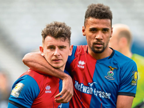 Inverness' Aaron Doran and Nathan Austin (L-R)