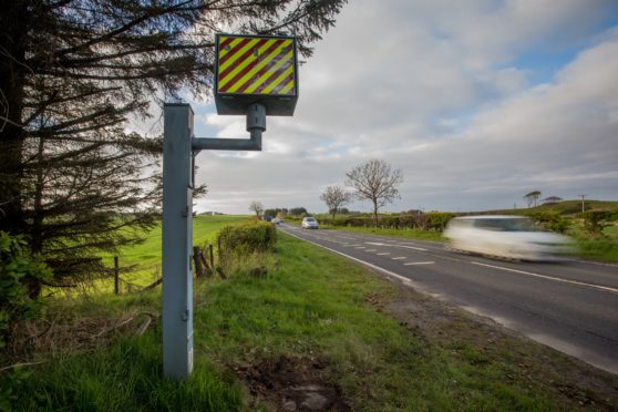 Speed camera on the A90