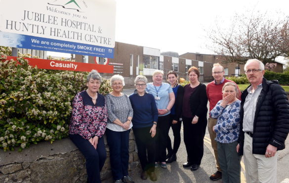 David Easton, right, with the Friends of Jubilee Hospital group