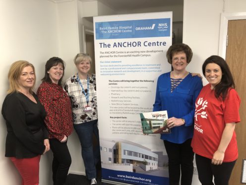 L - R Sandra Simpson, Tina Gibbins, Louise Budge, Val Esslemont, Sarah-Jane Hogg