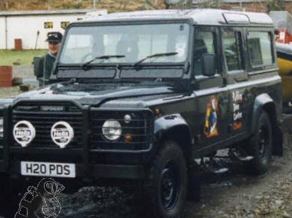 The stolen vehicle from the Puffin Dive Centre in Oban.