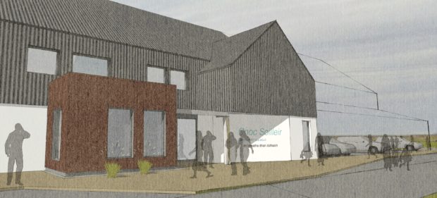 An artists impression of the building which is to stand as a beacon of excellence for Gaelic music, culture and heritage