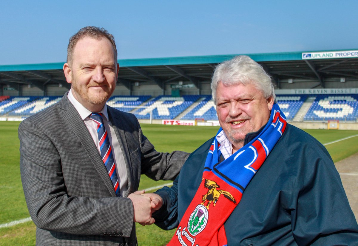 Caley Thistle chief executive Scot Gardiner (left) and Graham Rae.