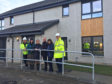 PicturedL Gordon Mortimer, Springfield site manager, Gillian Henly, senior housing officer Moray Council, Angela Fraser, housing information systems officer Moray Council, Andy Warman, housing occupational therapist Moray Council, Fiona Geddes, acting housing strategy and development manager Moray Council, Bruce Robertson, Springfield Partnerships Project Manager.