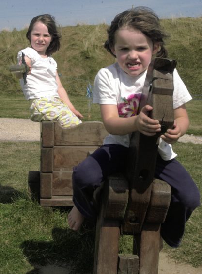 Fun in  at  Archaeolink in pic from the front Rose Mercer 5 and Molly Kidd 5.