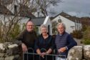 Eddie and Shirley Spear with new owner of The Three Chimneys Gordon Campbell Gray