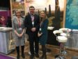 Elaine Tulloch with Gareth Chrichton and Kathleen Hogarth at the VisitScotland Expo, where interest in Orkney skyrocketed