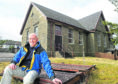 Dalwhinnie Community Council Chairman Bill Carr with the village's former primary school.