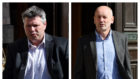 Bryan Wilson and Graham Skinner, directors of RB Wilson Electrical, leaving court