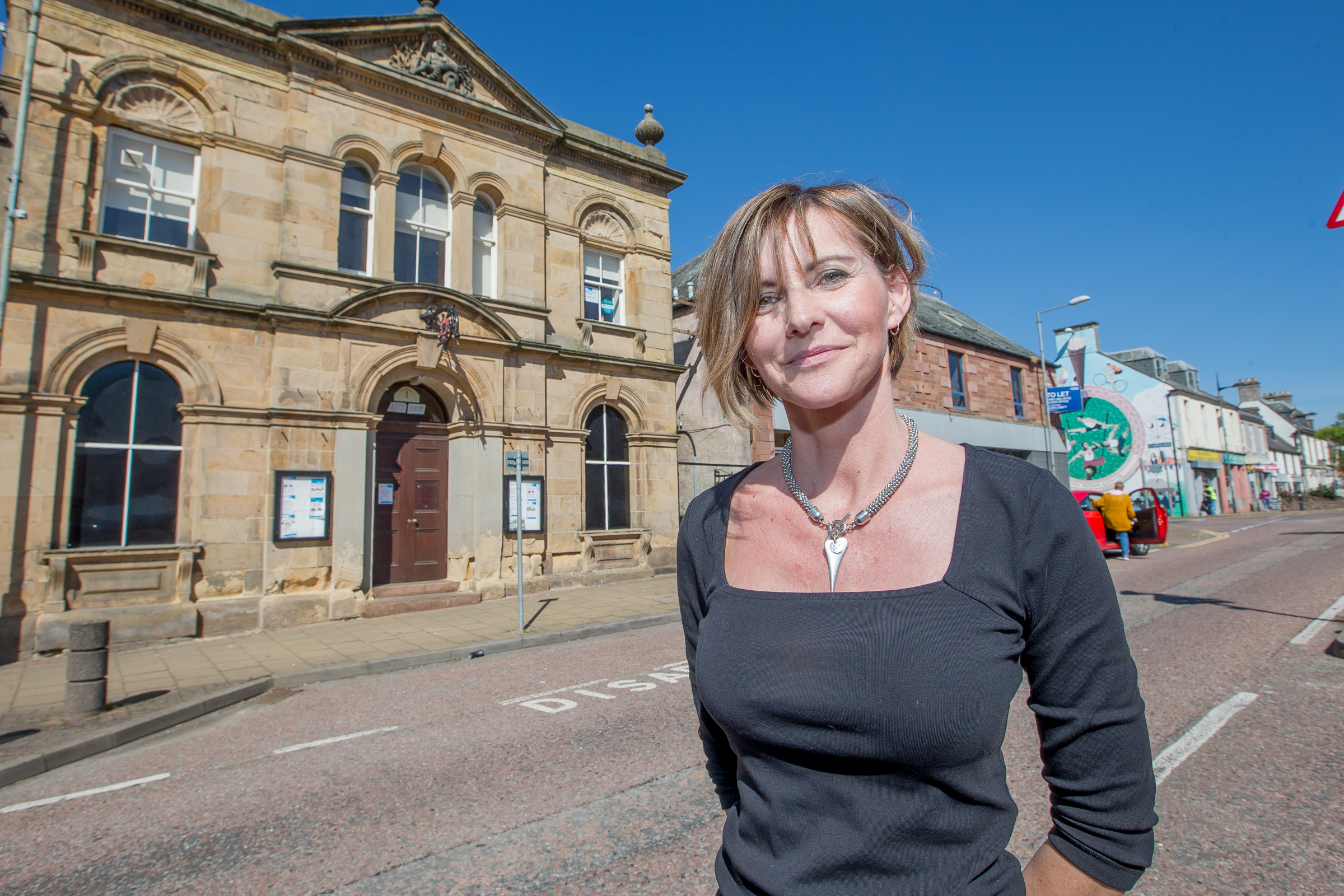 Marie Clarke is heading up a community group, Invergordon Development Trust to try and raise the money to buy the Town Hall which the council wants to dispose of.