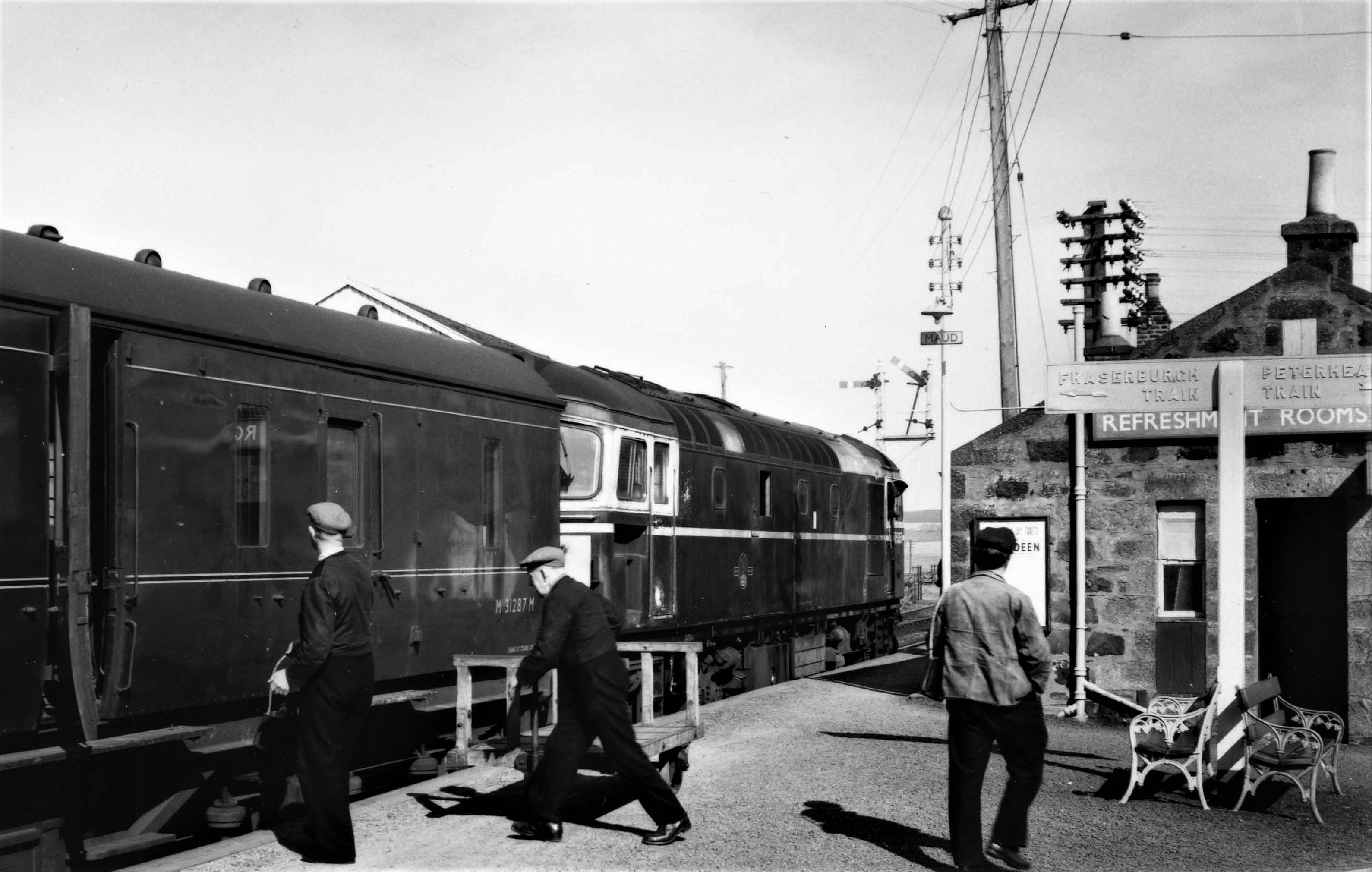 Maud Railway Station in 1965