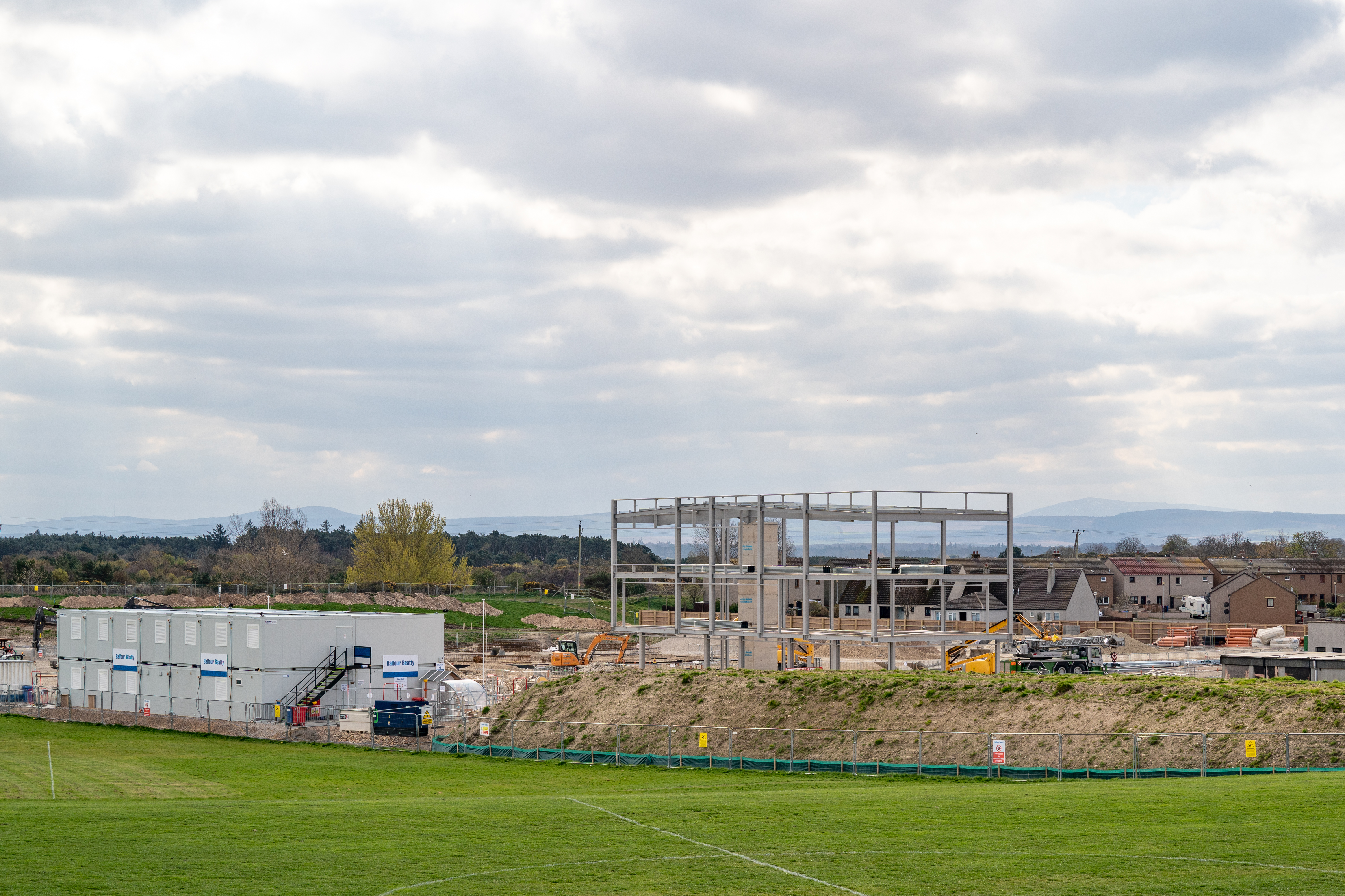 Progress for Lossiemouth High School is ahead of schedule Photographed by JASPERIMAGE ©