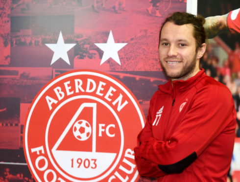 Aberdeen FC's Stevie May.
CR0007012
Pic by Chris Sumner
Taken 15/3/19