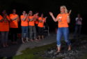 Firewalk in aid of Charlie House at Newmachar Hotel, Newmachar.

Picture by KENNY ELRICK     20/04/2019