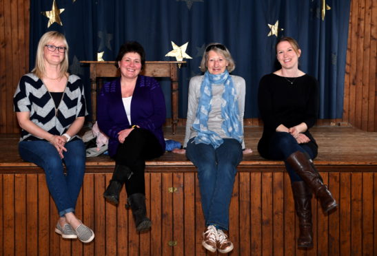 Committee members L-R Sandra Keir, Penny Fuller, Vicky Duke and Lyndsey Fraser, are hoping to breathe new life into Craigievar Hall.