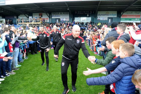 Ross County celebrated their winning of the Scottish Championship with a party in Victoria Park. Picture by Sandy McCook.