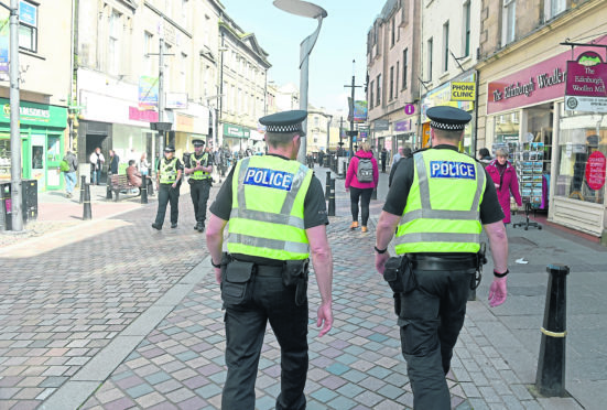 Inverness city centre policing team.
