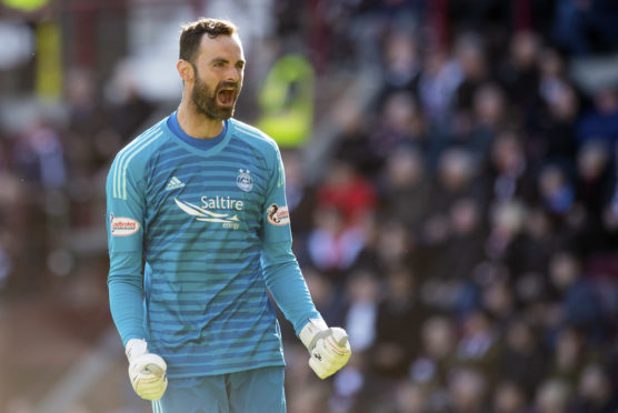 Aberdeen goalkeeper Joe Lewis.