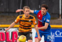 Charlie Trafford (right) scored the winner for Caley Thistle.