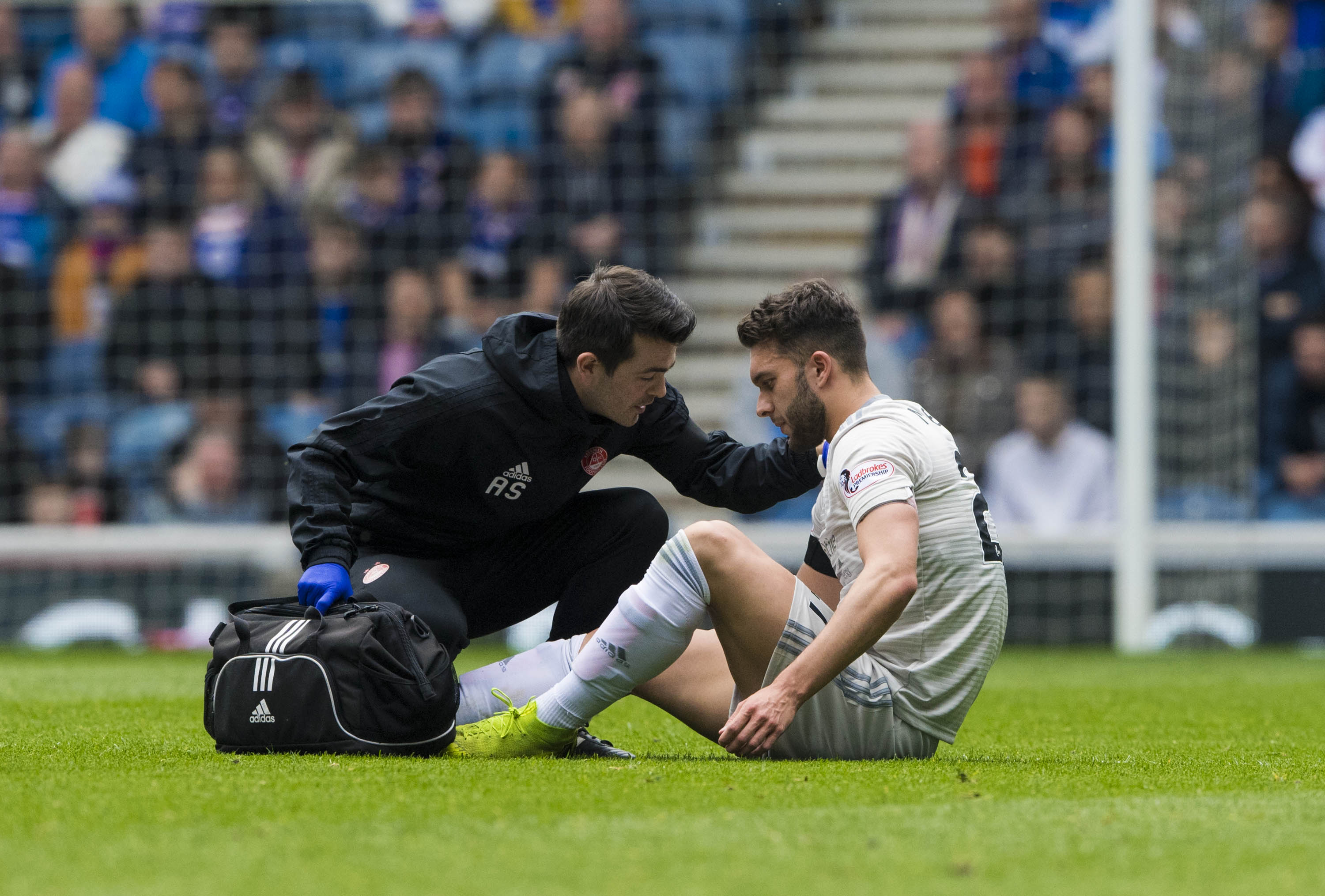 Connor McLennan limped off against Rangers.