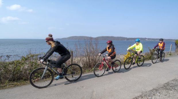 The official opening of the first traffic-free link between the rural communities of North Connel and Benderloch, Argyll and Bute.