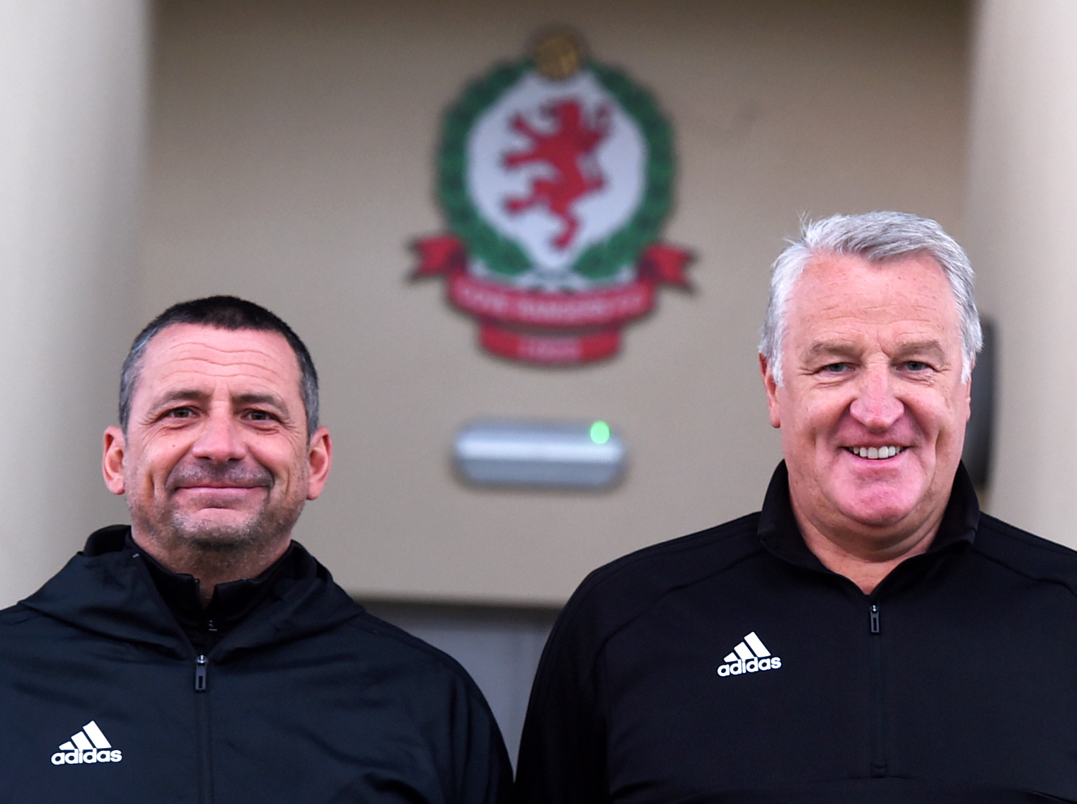Cove assistant manager Graeme Mathieson (left) with boss John Sheran.