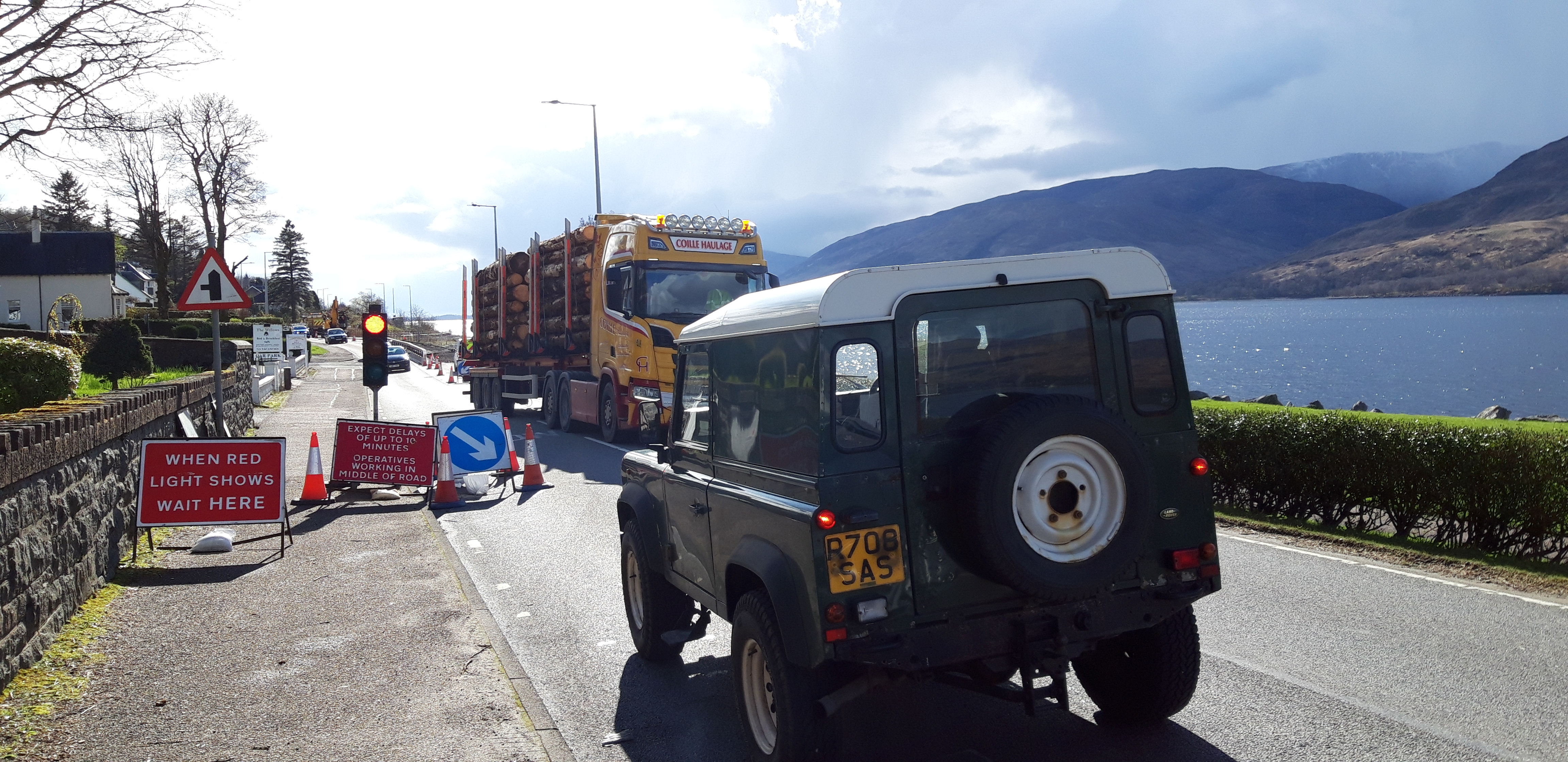 Congestion in Fort William is lengthening journeys on the A82