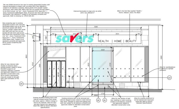 Plans for the new Savers store on Union Street