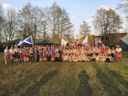 Scouts and guides from Aberdeenshire were among dozens given a surprise trip to the Netherlands.