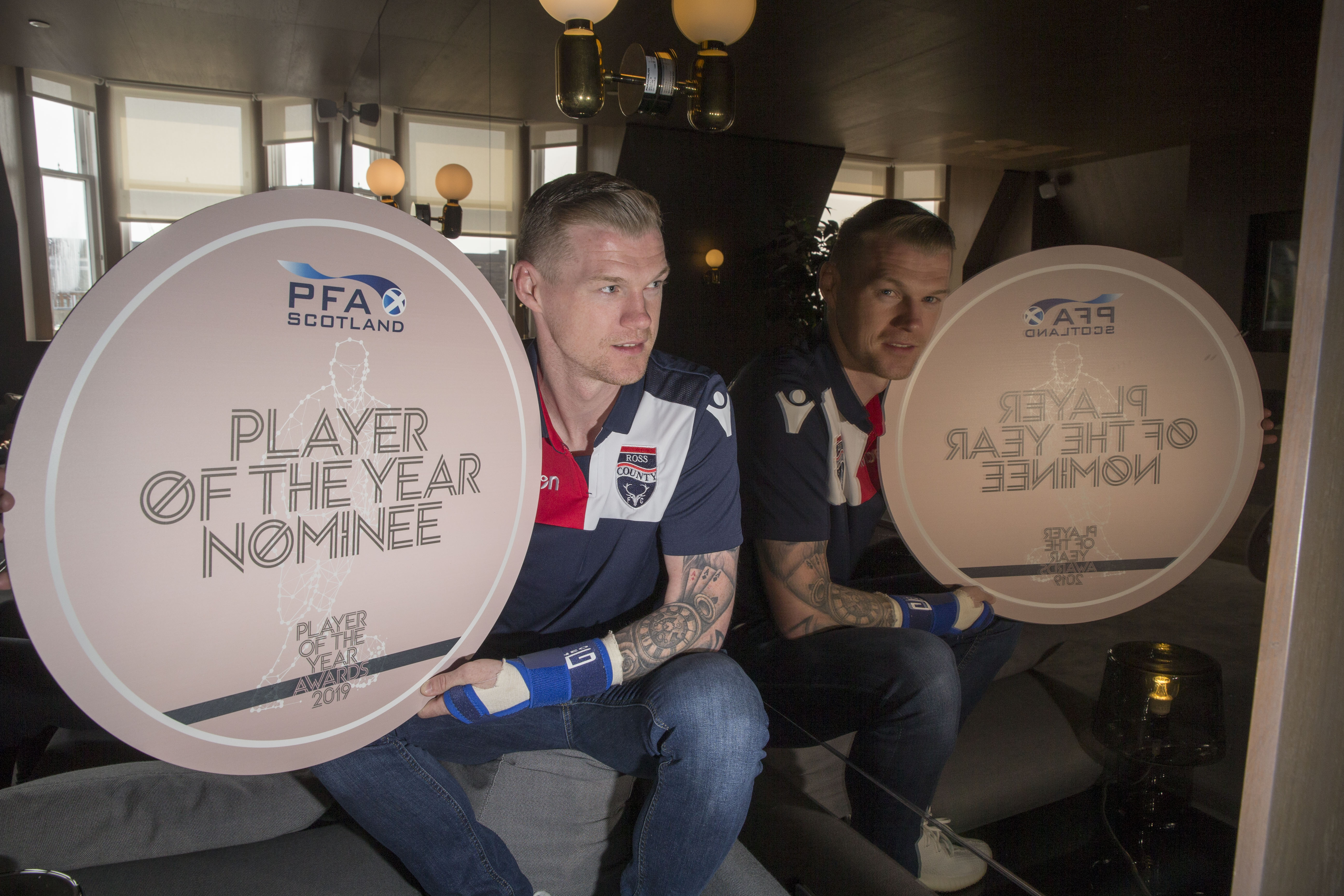 Billy Mckay is nominated for the Championship player of the year by PFA Scotland.