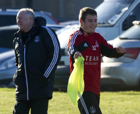 Craig Brown with a young Ryan Fraser in 2012.