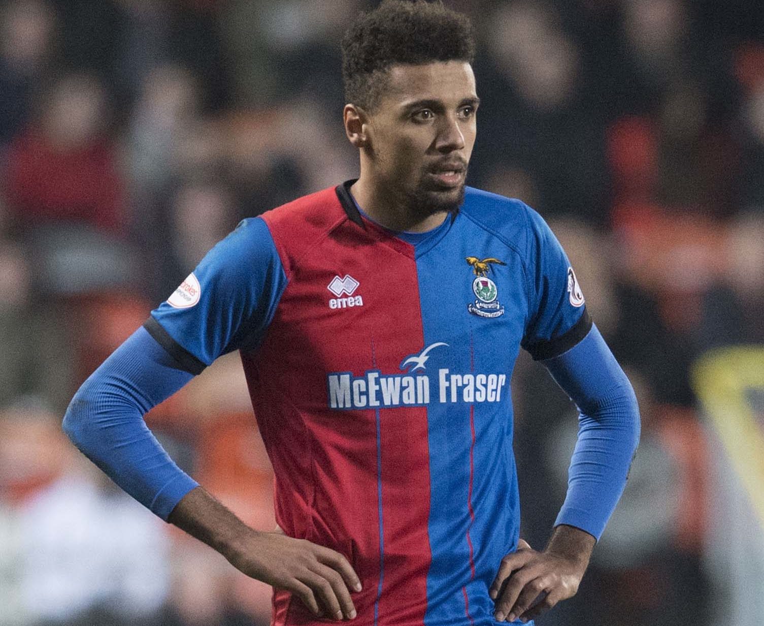 Nathan Austin in action for Inverness.