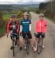 Three of the organisers of the Abbie’s Sparkle Rides testing out the 50km route near Rafford, Moray. (Sheila Scott, Diane Maciver and Linda Smith)
The ride raises funds for Abbie’s Sparkle Foundation
