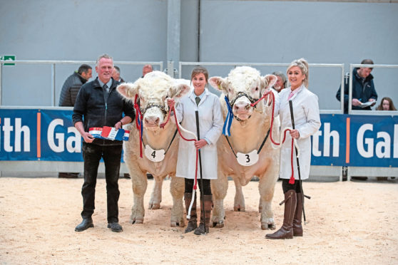 Martin McCornick and daughters Kate, left, with McCornick Nesquik, and Gemma with McCornick Newyork.