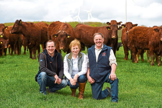 James, Barbara and Robbie Milne.

Picture by KENNY ELRICK     07/05/2019