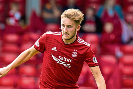 Frank Ross in action for Aberdeen