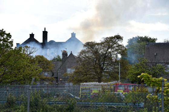 The fire caused significant damage at Victoria Road School