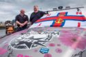 Fraserburgh lifeboat coxswain Vic Sutherland and Billy Campbell