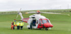 The coastguard helicopter from Inverness was scrambled to the scene.