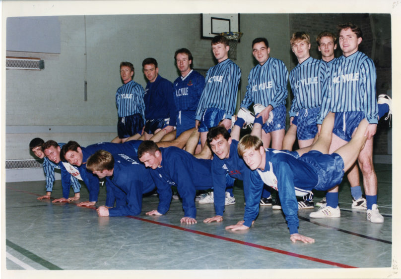 Cove Rangers - Training for Tennants Scottish Cup. Picture taken 17 December 1989.