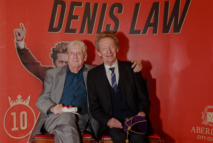 Football great Denis Law is mourning the loss of his older brother, Joe. Pic: John Gubba.