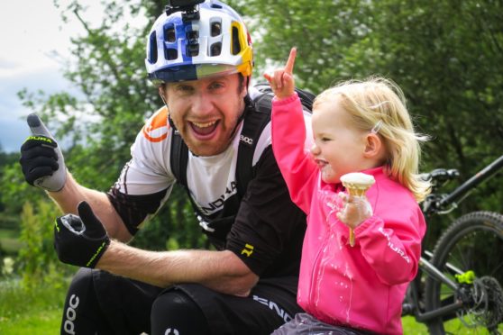 Danny MacAskill with Daisy Thomson