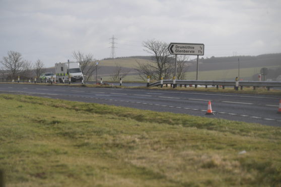 Drumlithie at the junction to Stewart Road