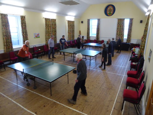 Cromarty Care Project are providing the drop-in table tennis sessions each Monday to allow members of the community come together