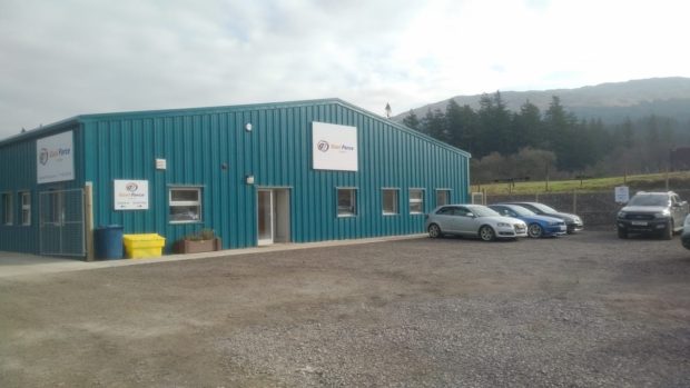 Gael Force Fusion’s premises in Barcaldine, near Oban, where they will vacate