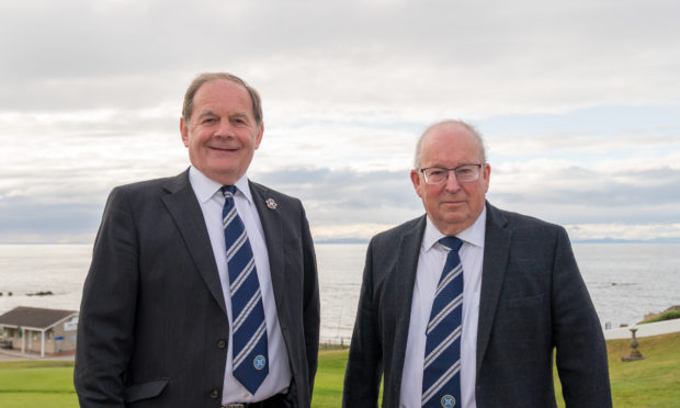 Highland League secretary Rod Houston, right, says the grants clubs are set to receive will make a big difference